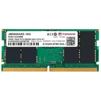 Память DDR5 SODIMM 16Gb, 5600MHz, CL46, 1.1V, Transcend JetRam (JM5600ASE-16G)