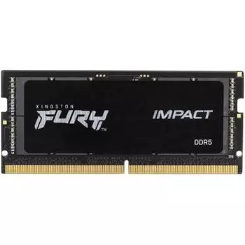 Память DDR5 SODIMM 8Gb, 4800MHz, CL38, 1.1V, Kingston, FURY Impact Black (KF548S38IB-8) Retail
