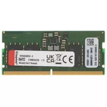 Память DDR5 SODIMM 8Gb, 4800MHz, CL40, 1.1 В, Kingston (KVR48S40BS6-8) Retail