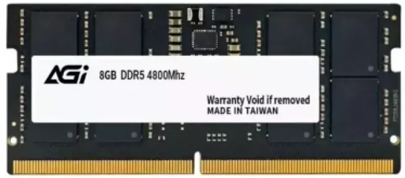 Память DDR5 SODIMM 8Gb, 4800MHz, CL40, 1.1V, AGI (AGI480008SD238) Bulk (OEM)