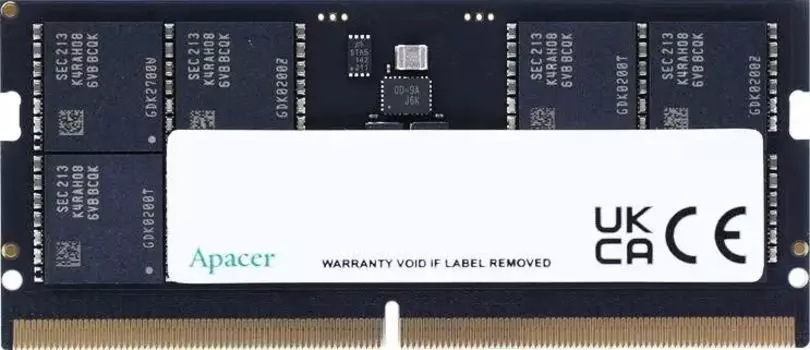 Память DDR5 SODIMM 8Gb, 5600MHz, CL40, 1.1V, Apacer (FS.08G2C.RKH) Retail