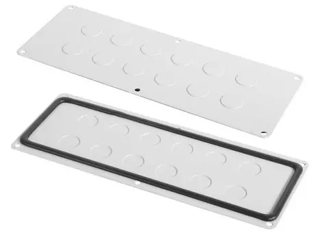 Панель кабельных вводов ЦМО EMW-PCD-426.165 с отверстиями 12,5мм.х4шт, 20мм.х13шт, 32,5мм.х9шт (30561129207)