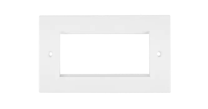 Панель лицевая 146x86мм NIKOMAX британский формат для под 2 вставки 50х50мм, белый (NMC-PL2PB-WT)