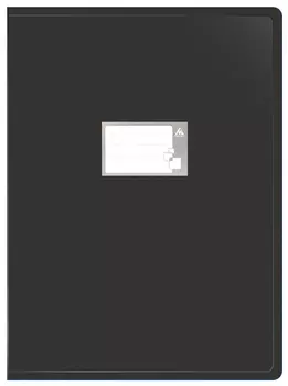 Папка БЮРОКРАТ пластик, черный (-BPV20A3BLACK)