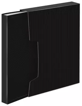 Папка БЮРОКРАТ пластик, черный (DLVBOX100BLCK)
