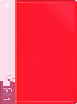 Папка БЮРОКРАТ пластик, красный (-BPV30RED)