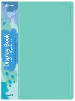 Папка БЮРОКРАТ пластик, мятный (PAST20GRN)