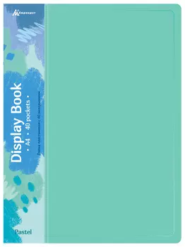 Папка БЮРОКРАТ пластик, мятный (PAST40GRN)