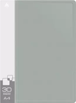 Папка БЮРОКРАТ пластик, серый (-BPV30GREY)