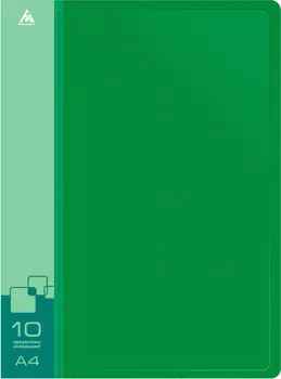 Папка БЮРОКРАТ пластик, зеленый (-BPV10GRN)