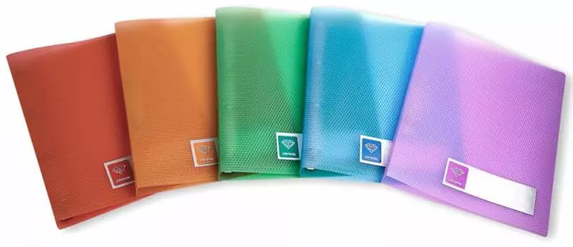 Папка на кольцах БЮРОКРАТ пластик, 27, ассорти (-CR0527/4R)