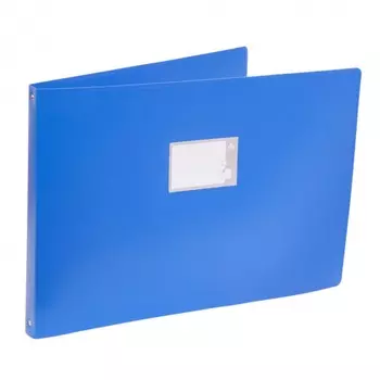 Папка на кольцах БЮРОКРАТ пластик, 27, синий (-0827GA3BLU)