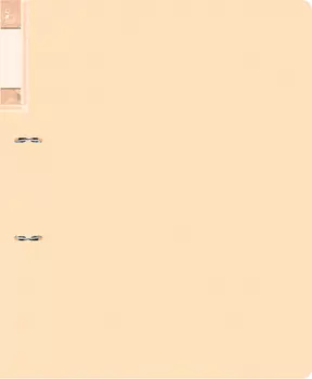 Папка на кольцах БЮРОКРАТ пластик, 32, кремовый жемчуг (GEM0812/2RCREAM)