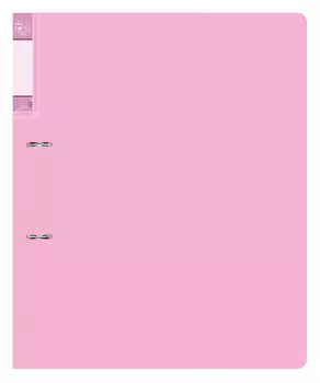Папка на кольцах БЮРОКРАТ пластик, 32, розовый аметист (GEM0812/2RPIN)