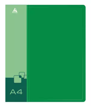 Папка на кольцах БЮРОКРАТ пластик, 40, зеленый (-0840/4DGRN)