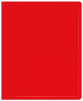 Папка на кольцах Buro пластик, красный (-ECB0420/2RRED)