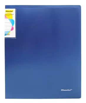 Папка на кольцах SILWERHOF, 38, синий металлик (271958-74)