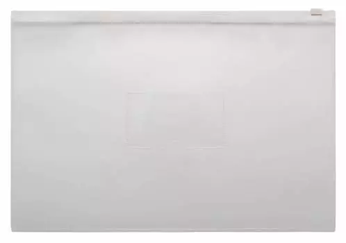 Папка на молнии ZIP БЮРОКРАТ полипропилен, белый (-BPM4AWT)