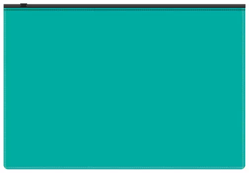 Папка на молнии ZIP БЮРОКРАТ полипропилен, черный (-BPM4ATURGBL)