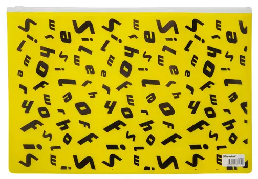 Папка на молнии ZIP SILWERHOF пластик, белый (255193)