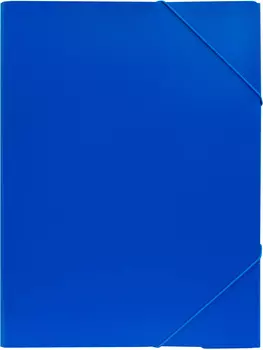 Папка на резинке БЮРОКРАТ пластик, 250 листов, синий (-PRA3BLUЕ)