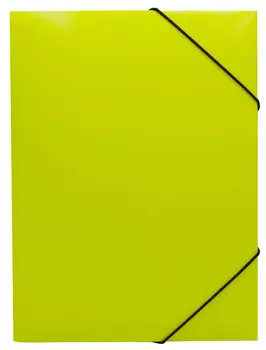 Папка на резинке БЮРОКРАТ пластик, 30 (DNE510YELBL)