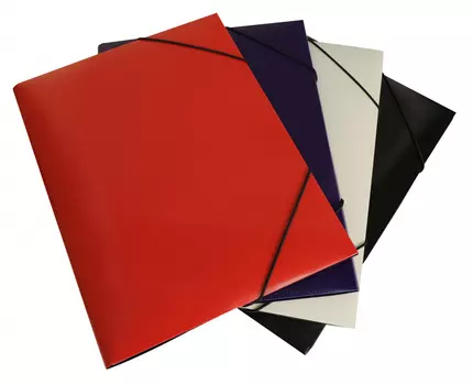 Папка на резинке БЮРОКРАТ пластик, 30, молочный (DL510MILK)