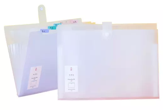 Папка-портфель Deli пластик, ассорти (5735)