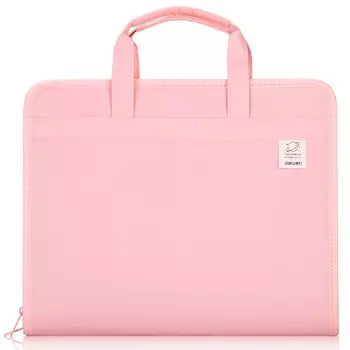 Папка-портфель Deli терилен, розовый (72561PINK)