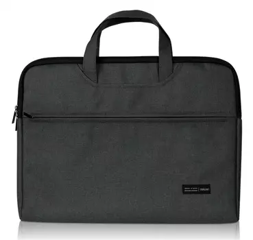 Папка-портфель Deli текстиль, темно-серый (5590GREY)