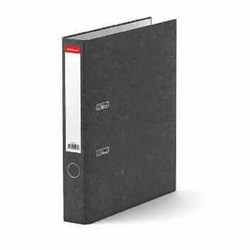 Папка-регистратор Erich Krause Basic, А4, 450 листов, карман, картон/бумага, серый (72)