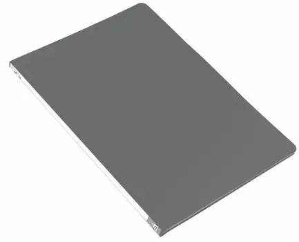 Папка с зажимом БЮРОКРАТ пластик, серый (-PZ05PGREY)