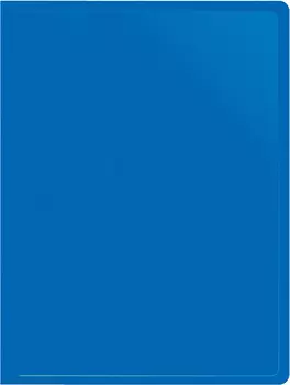 Папка с зажимом Buro пластик, синий (-ECB04CBLUE)