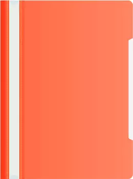 Папка-скоросшиватель Бюрократ Economy, A4, прозрач.верх.лист пластик, красный (-PSE20RED)