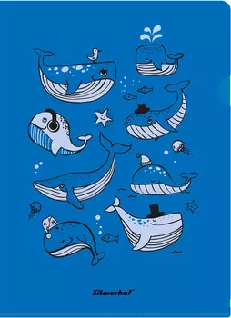 Папка-уголок SILWERHOF пластик (255175)