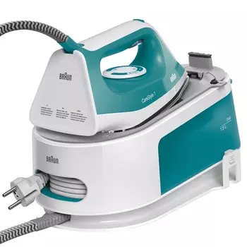 Парогенератор BRAUN CareStyle 1 IS1013GR 2.4 кВт, белый/зеленый (0128802002)