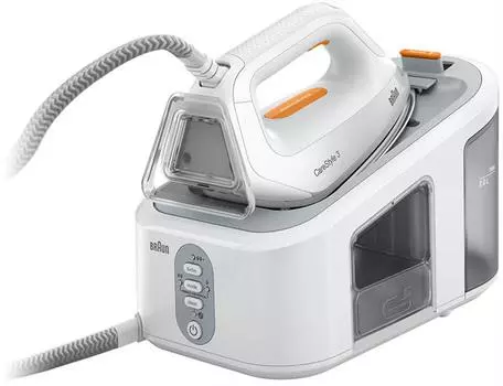 Парогенератор BRAUN CareStyle 3 IS3132WH 2.4 кВт, белый/оранжевый (0128803000)