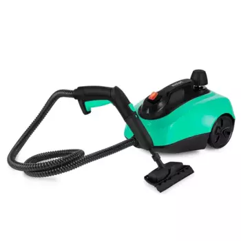 Пароочиститель Kitfort КТ-9137-2 1.8 кВт, черный/бирюзовый (КТ-9137-2)