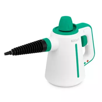 Пароочиститель Kitfort КТ-9265 1.05 кВт, белый/зеленый