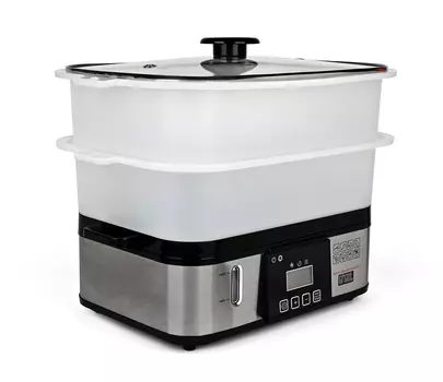 Пароварка GFgril GFS-9D, 800Вт, ярусов: 2, черный