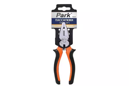 Пассатижи 15 см, CrV, двухкомпонентные рукоятки, PARK PSS6DK (16326407)