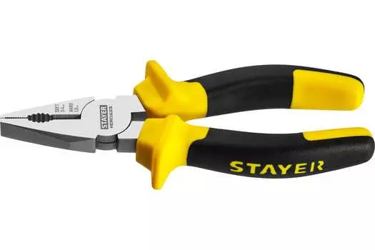 Пассатижи 160мм, углеродистая сталь, двухкомпонентные рукоятки, Stayer HERCULES 2203-1-16_z02