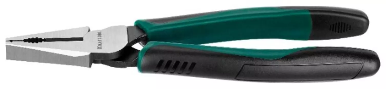 Пассатижи 180мм, CrMo, оксидированное покрытие, двухкомпонентные рукоятки, Kraftool 22001-1-18_z01