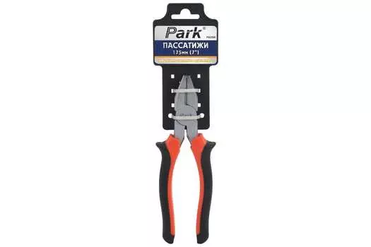 Пассатижи 18 см, CrV, двухкомпонентные рукоятки, PARK PSS7DK (16419503)