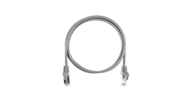 Патч-корд FTP кат.5e, 0.3м, RJ45-RJ45, серый, CU, LSZH, NIKOMAX (NMC-PC4SD55B-ES-003-C-GY)