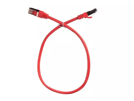Патч-корд FTP кат.5e, 0.5м, RJ45-RJ45, красный, Netko (NFTPBC.5e-0.5m-4)