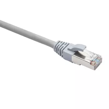 Патч-корд FTP кат.5e, 10м, RJ45-RJ45, серый, LSZH, экранированный, Datarex (DR-191020)