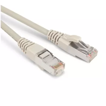 Патч-корд FTP кат.5e, 10м, RJ45-RJ45, серый, LSZH, экранированный, Hyperline (PC-LPM-STP-RJ45-RJ45-C5e-10M-LSZH-GY)