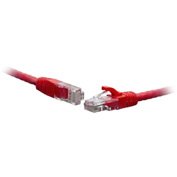 Патч-корд FTP кат.5e, 1.5м, RJ45-RJ45, красный, LSZH, экранированный, SNR (SNR-FU4-5E-015-LST-RD)