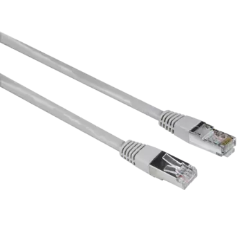 Патч-корд FTP кат.5e, 1.5м, RJ45-RJ45, серый, экранированный, Hama H-200915 (00200915)